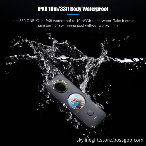 Insta360 ONE X2 Panoramic Video Action Camera LCD Touch Screen Waterproof Stabilization 360 Camera